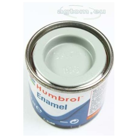 HUMBROL PAINT Light Grey Satin Enamel Plastic Model Paint