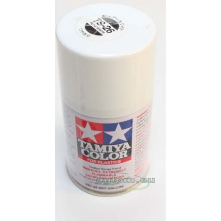 Tamiya TS-26 Pure White Lacquer Spray Paint (100ml)