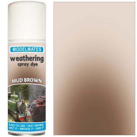 Modelmates Weathering Spray Dye - Mud Brown