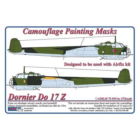 AML M73019 Maska Dornier Do 17 Z 1/72