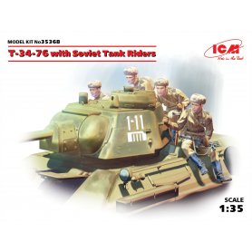 ICM 35368 T-34/76 w/Soviet tank Riders