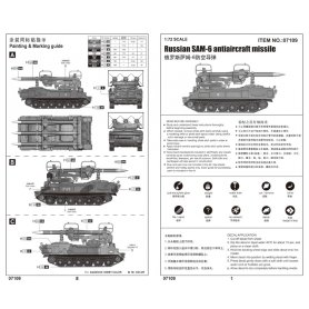 Trumpeter 07109 SAM-6 antiaircraft missile-Polish