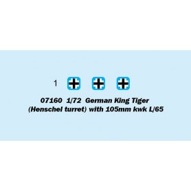Trumpeter 07160 King Tiger (Henschel) w/105mm kWh