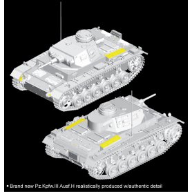 Dragon 1:35 Pz.Kpfw.III Ausf.H z działem 50mm późna produkcja