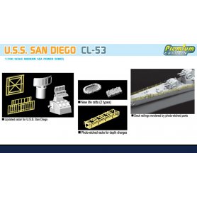 Dragon 1:700 Amerykański krążownik USS San Diego CL-53