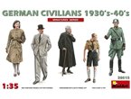 Mini Art 1:35 Niemieccy cywile 1930-40 | 4 figurki |