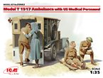 ICM 1:35 Model T 1917 Ambulance w/figurines