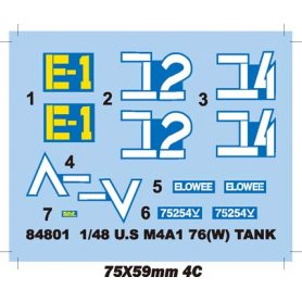 HOBBY BOSS 84801 1/48 US M4A1 76 Tank