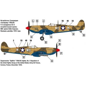 Ark Models 48008 1/48 Spitfire Mk.IX British fight