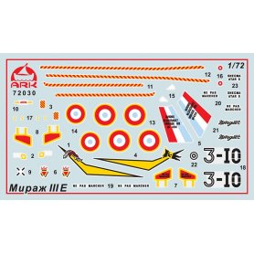 Ark Models 72030 1/72 Dassault "Mirage" IIIE Fr.