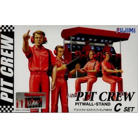 Fujimi 113326 1:20 Pit Crew Set Wall Stand