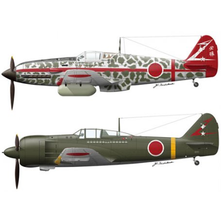 Hasegawa 07454 1/48 Kawasaki Ki61-1 & Ki100-1 