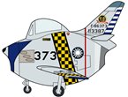 Hasegawa Egg Plane F-86 Sabre TAIWAN AIR FORCE