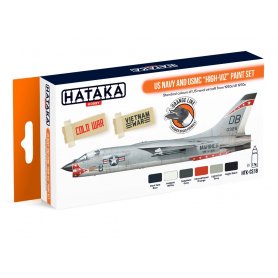 Hataka CS018 ORANGE-LINE Paints set US NAVY / USMC HIGH-VIZ 