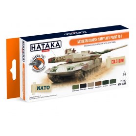 Hataka CS084 ORANGE-LINE Zestaw farb MODERN DANISH ARMY AFV