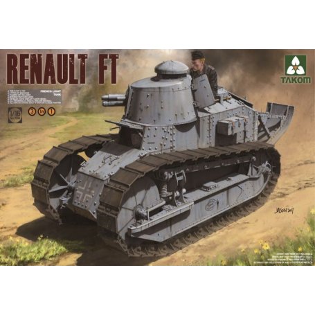 Takom 1004 1:16 Renault FT-17 3 in 1