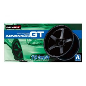 Aoshima 1:24 Wheel rims and tires ADVAN RACING GT 19INCH 