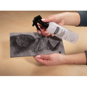 Landscaping spray glue