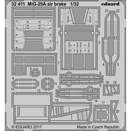 Eduard MiG-29A air brake TRUMPETER