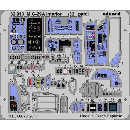 Eduard MiG-29A interior TRUMPETER