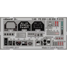 Eduard 1:48 Elementy wnętrza do North American P-51D dla Meng