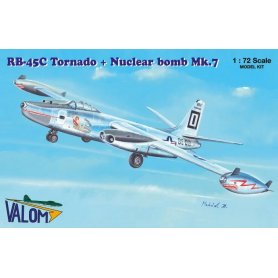 Valom 72122 N.A. RB-45C Tornado + Mark 7 nuclear 