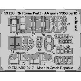 Eduard 1:350 Działka przeciwlotnicze do RN Roma cz.2 dla Trumpeter