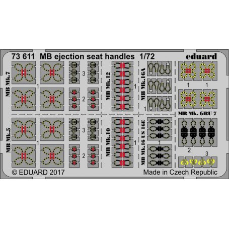 Eduard MB ejection seat handles