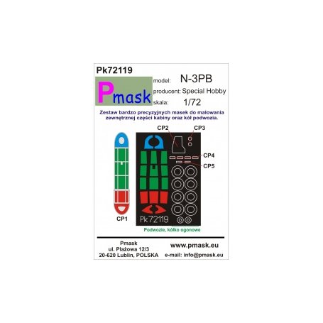 Pmask Pk72119 Nortrop N-3PB - Special Hobby