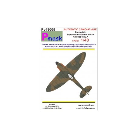 Pmask Pc48005 Spitfire Mk.I/V typ A - kamuflaż