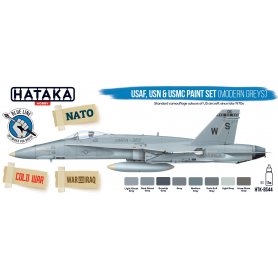 Hataka BS44 USAF,USN,USMC paint set (modern greys)
