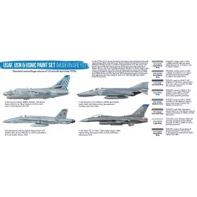 Hataka BS44 USAF,USN,USMC paint set (modern greys)