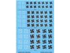 Techmod 1:24 Kalkomanie niemieckie swastyki / WWII