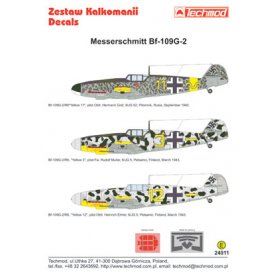 Techmod 1:24 Kalkomane do Messerschmitt Bf-109 G-2