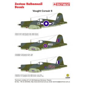 Techmod 1:32 Kalkomanie do Corsair II