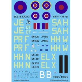 Techmod 1:32 Decals for Hawker Typhoon Mk.Ib 