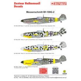 Techmod 1:32 Kalkomanie do Messerschmitt Bf-109 G-2