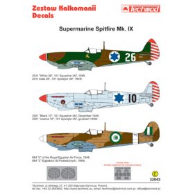 Techmod 1:32 Kalkomanie do Supermarine Spitfire Mk.IX