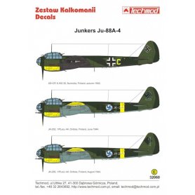 Techmod 1:32 Kalkomanie do Junkers Ju-88 A-4