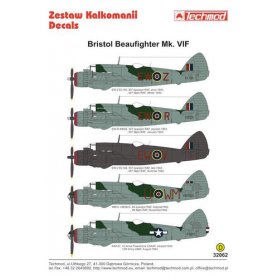 Techmod 1:32 Kalkomanie do Bristol Beaufighter Mk.VI F