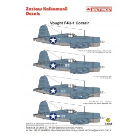Techmod 1:32 Kalkomanie do Vought F4U-1 Corsair