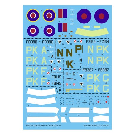 Techmod 48002 P-51 Mustang III 