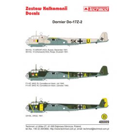 Techmod 1:48 Kalkomanie do Dornier Do-17 Z-2