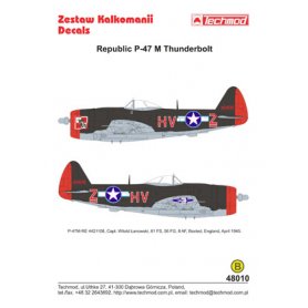Techmod 1:48 Kalkomanie do Republic P-47M