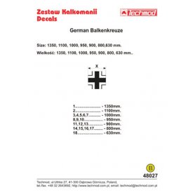 Techmod 48027 German Balkenkreuz