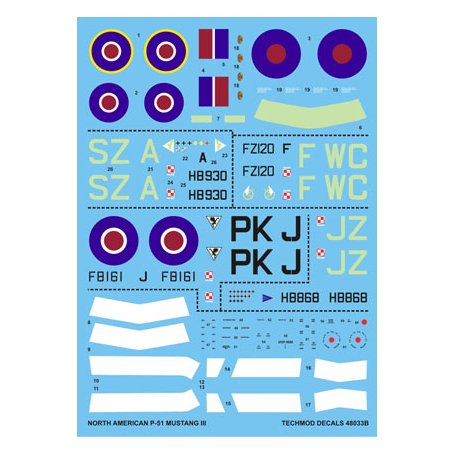 Techmod 48033 P-51 Mustang III 