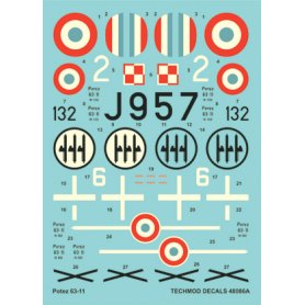 Techmod 1:48 Decals for Potez 63-11 