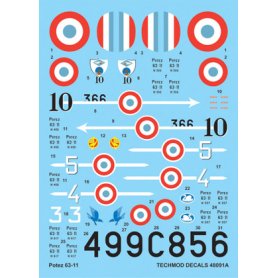 Techmod 1:48 Decals for Potez 63-11 