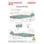 Techmod 1:48 Kalkomanie do Messerschmitt Bf-109E STENCILS