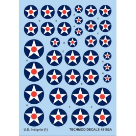 Techmod 1:48 Decals American National Insignias pt.1 